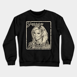 Jessica Simpson i love you vintage design on top Crewneck Sweatshirt